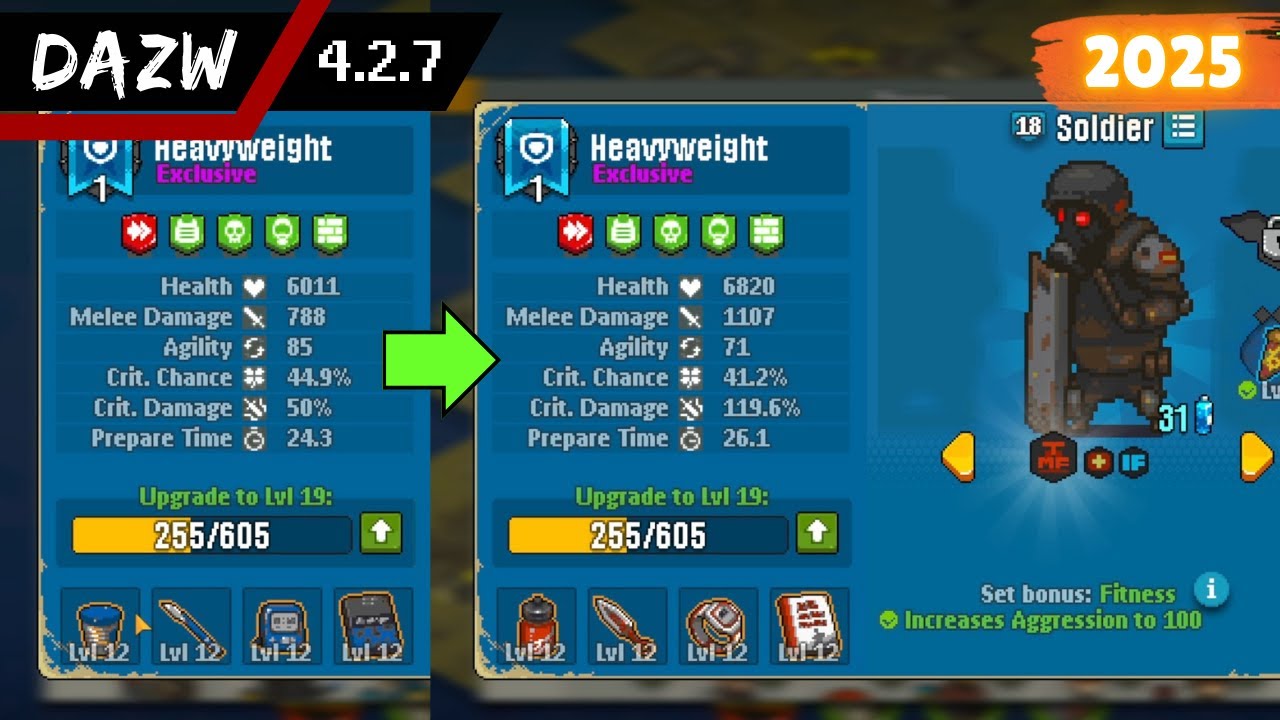 How I spent an hour crafting Fitness set for Soldier 🦾 Dead Ahead: Zombie Warfare v4.2.7 DAZW