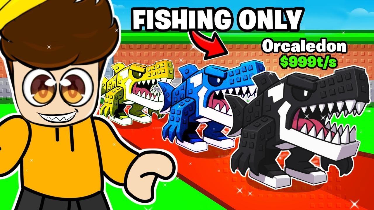 $0 To $1 TRILLION with FISHING ONLY Brainrots In Steal a Brainrot!