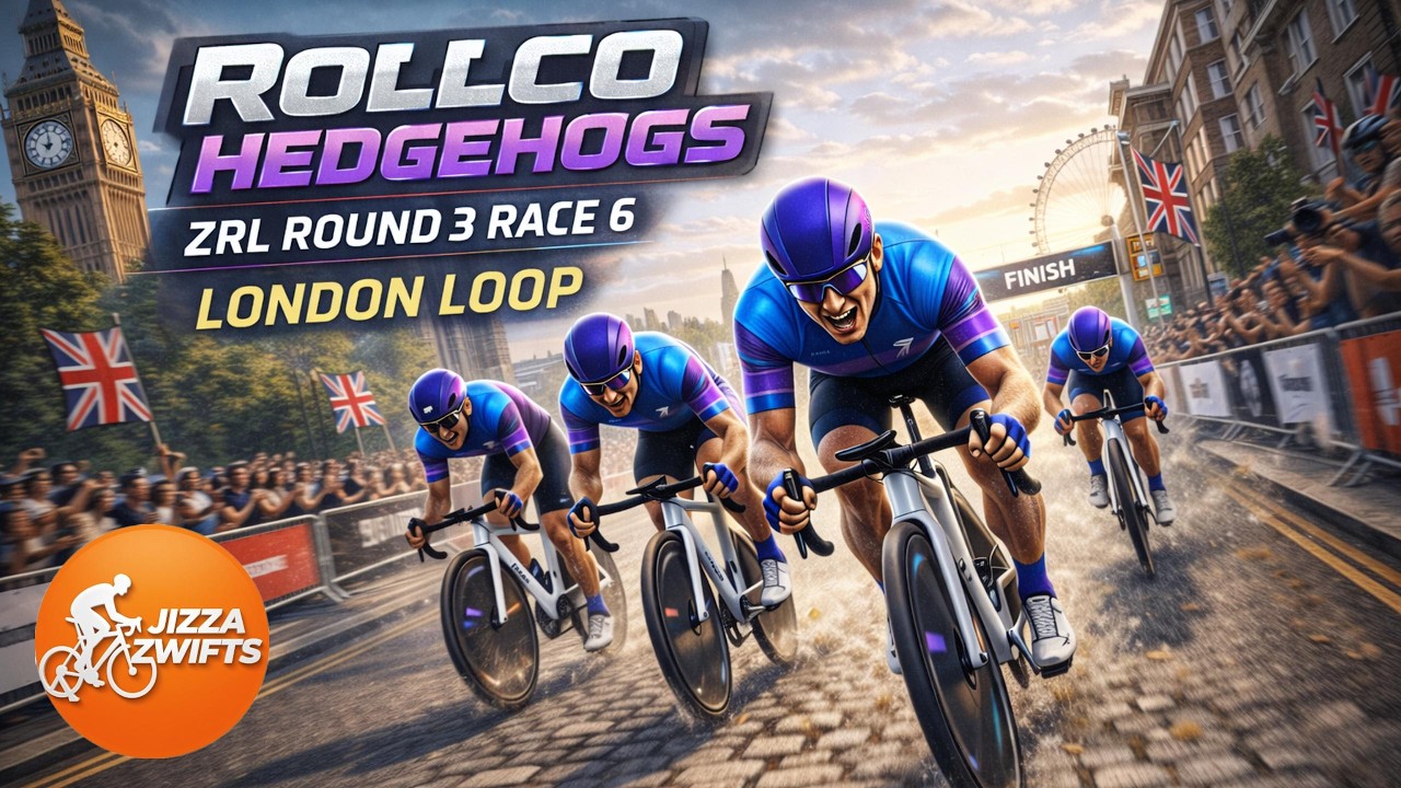 Redline Rally // London Loop // RollCo Hedgehogs #ZwiftRacing #zwiftracingleague #zrl