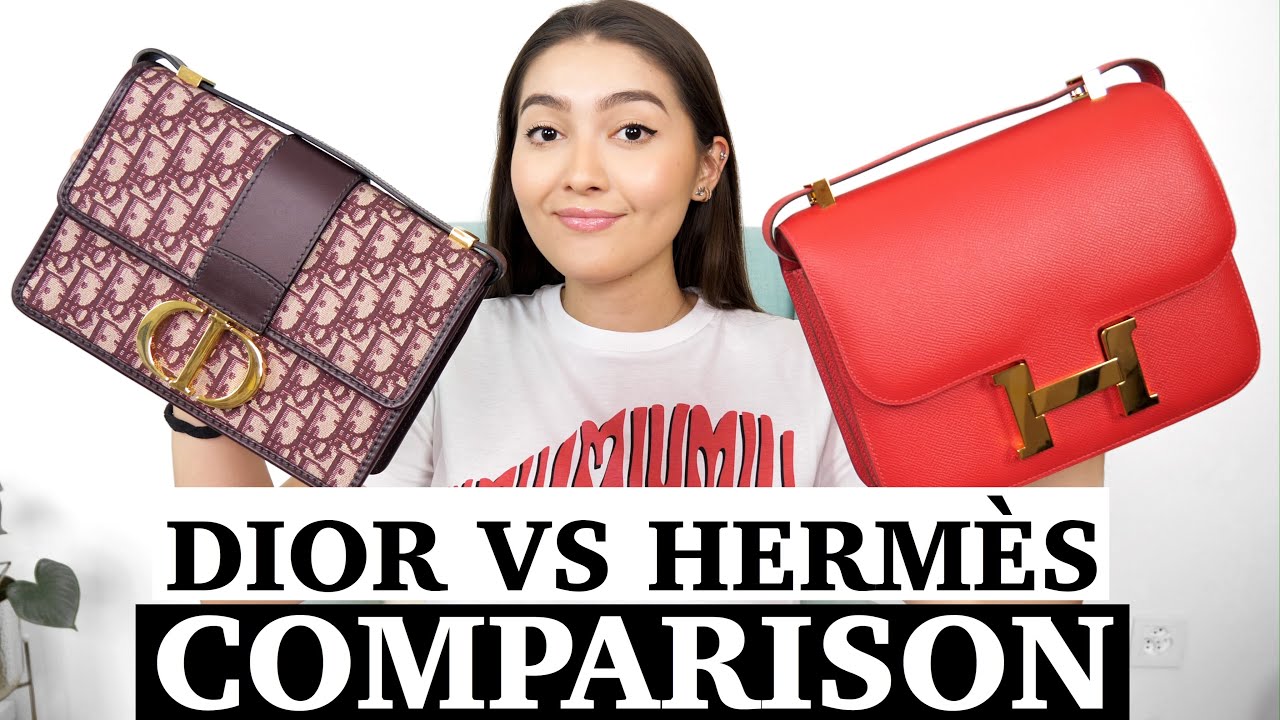 Hermes Constance 24 VS. Dior 30 Montaigne | HANDBAG COMPARISON *are they really THAT similar?!*