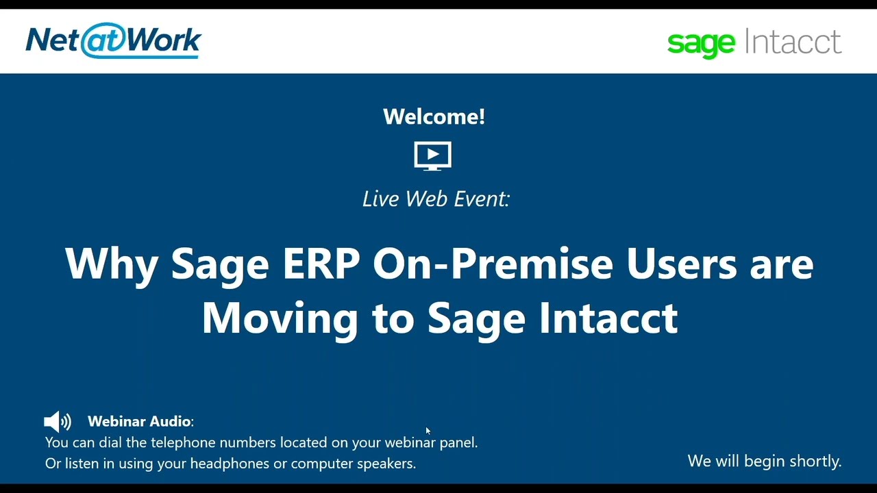 Sage 100/300 Migration to Sage Intacct - Next-Gen ERP Software