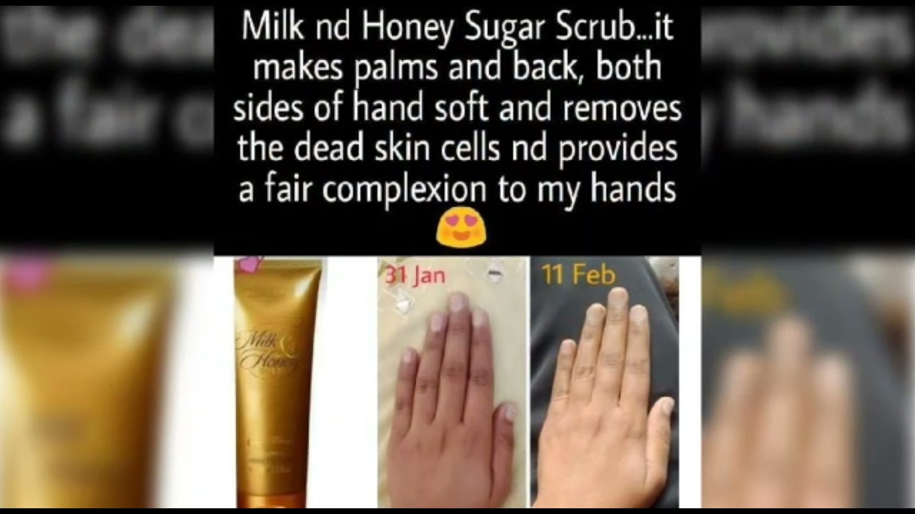 MILK HONEY SUGAR SCRUB REVIEW !! ALL SKIN TYPES 👍😍
