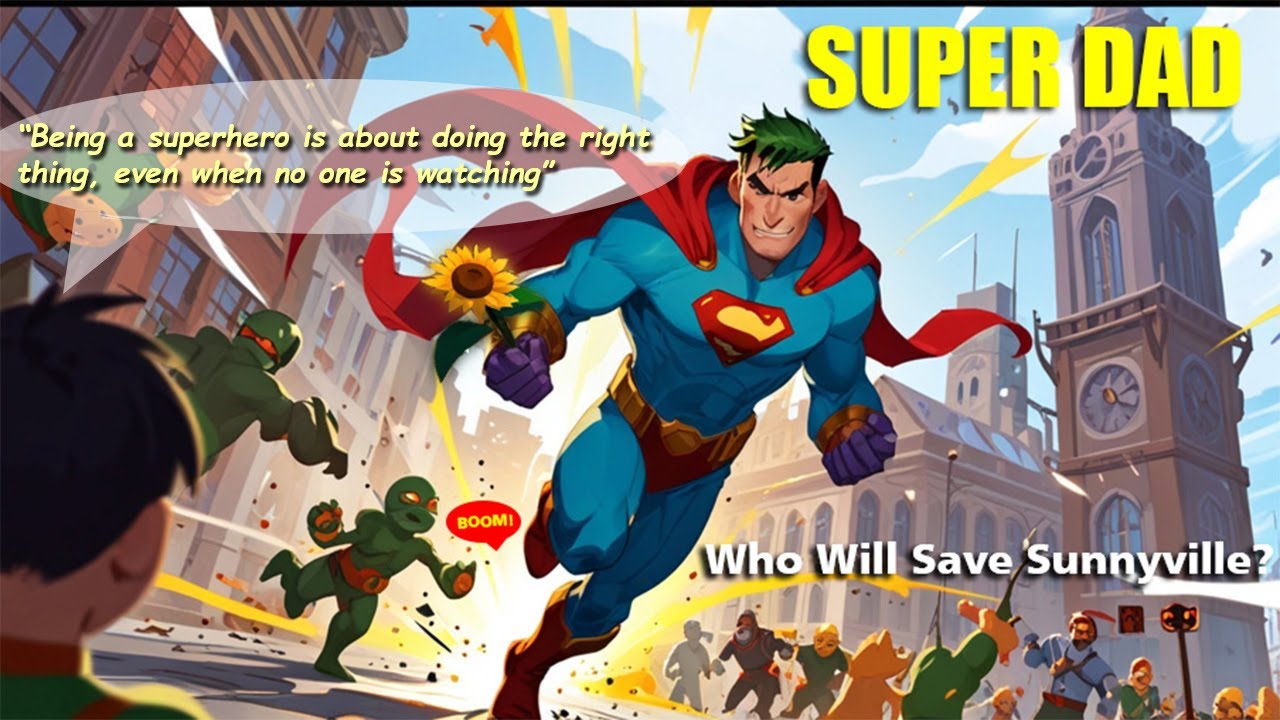 Super Dad: The hero next door | English Story
