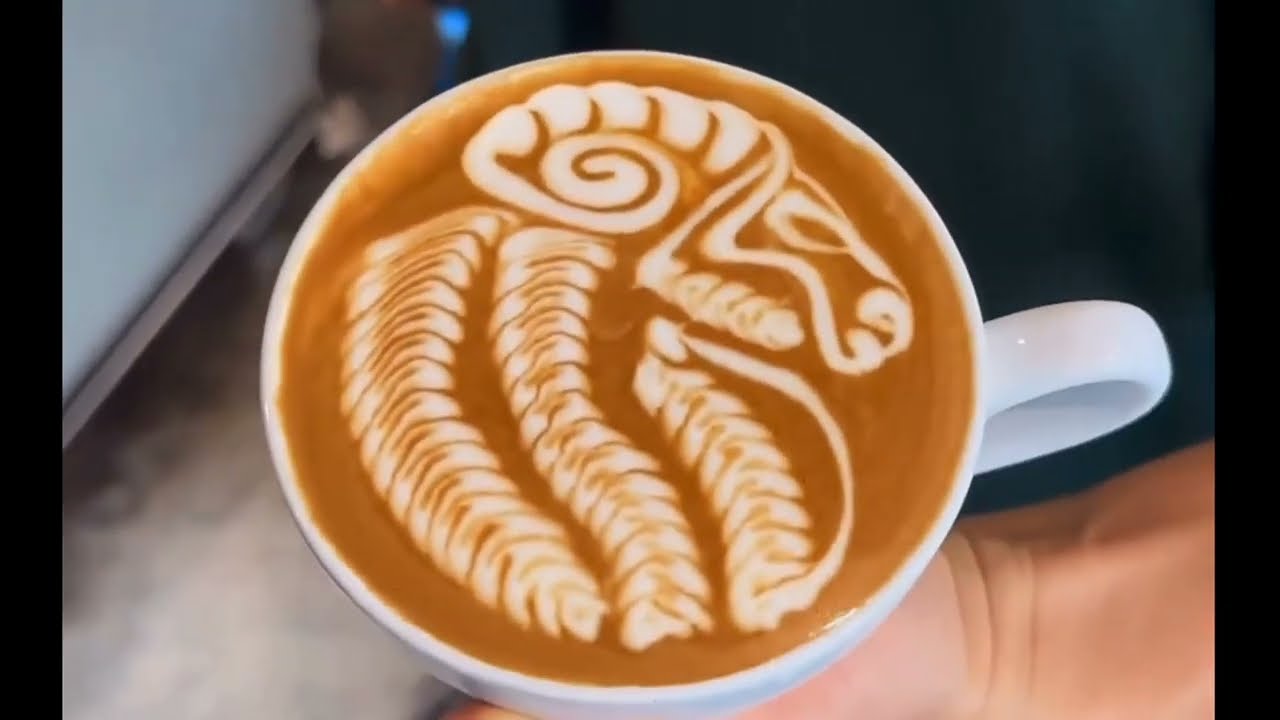 Goat 🐐 Latte Art | Coffee Art #coffee