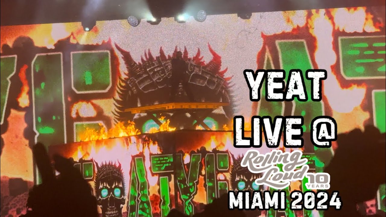 Yeat LIVE ​@RollingLoud Miami 2024