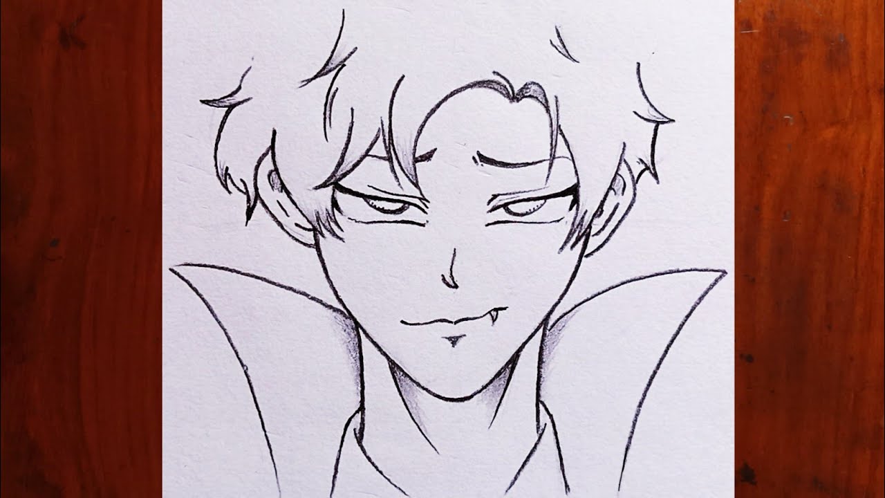 How To Draw Anime Boy Vampire Step By Step