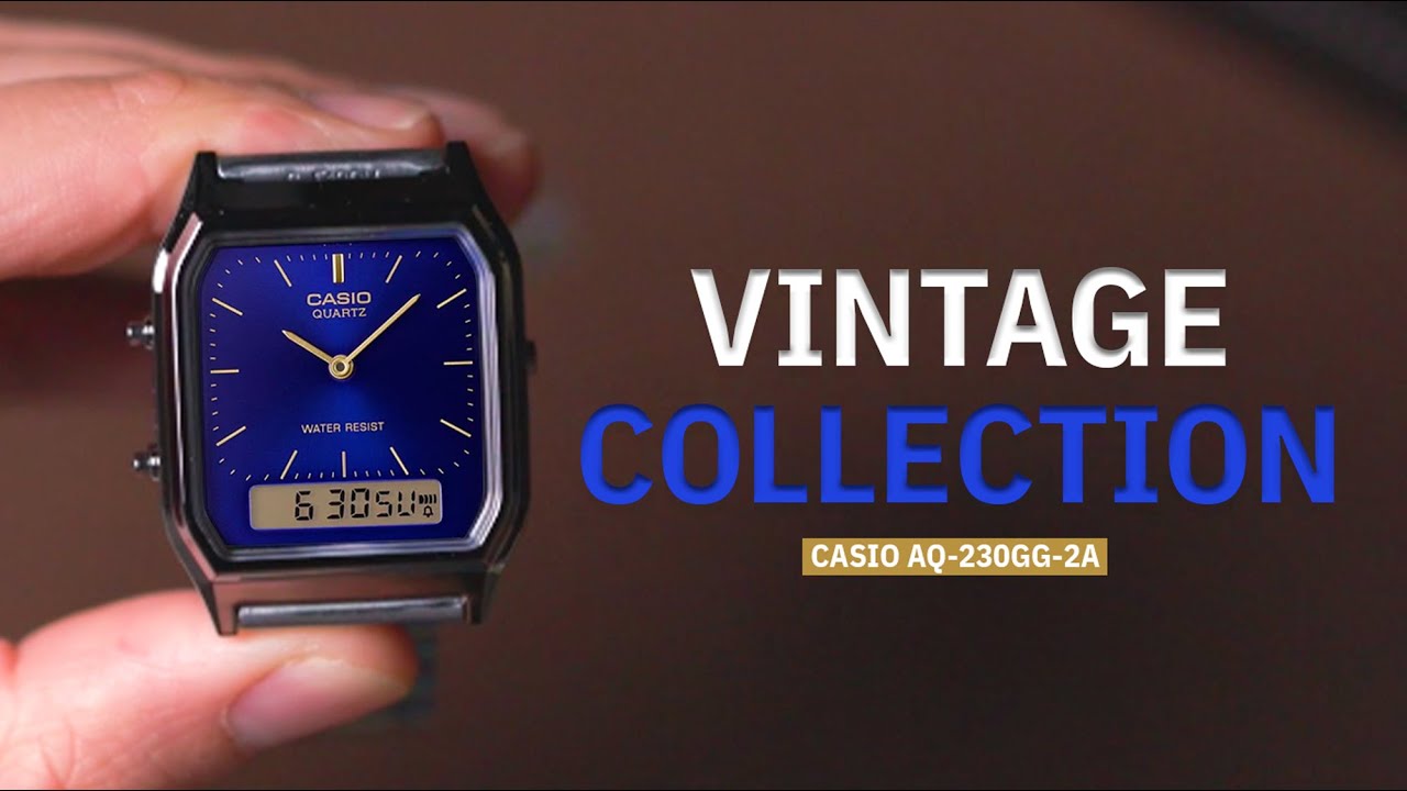 Casio AQ-230GG-2A // Vintage Series Gray Ion Plated Stainless Steel // $54.50