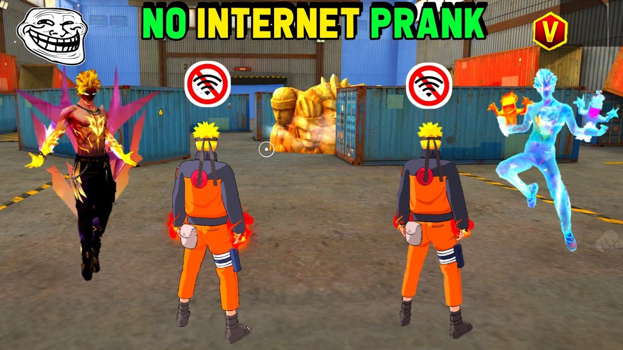 New Legendary NARUTO BUNDLE No Internet Prank 🚫 999+ Prank Free Fire  😎 Samne आया Golden Hip Hop 😈