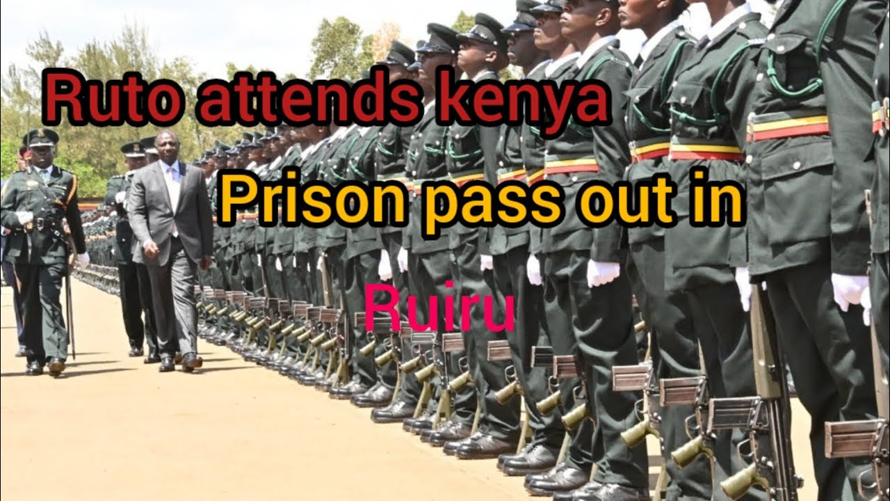 SEE PRESIDENT RUTO IN RUIRU FOR KENYA PRISON PASS OUT.