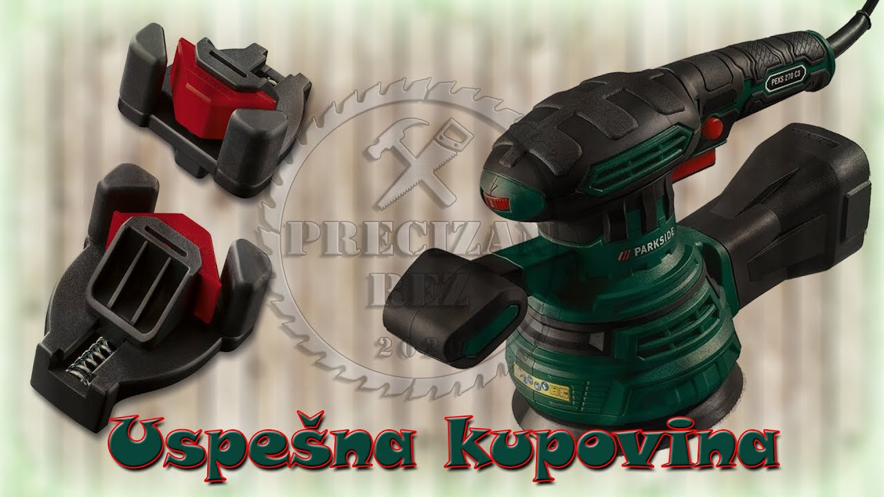 #20 Parkside ekscentrična slajferica PEXS 270 C3 i Parkside jednorucne ugaone stege - Precizan Rez