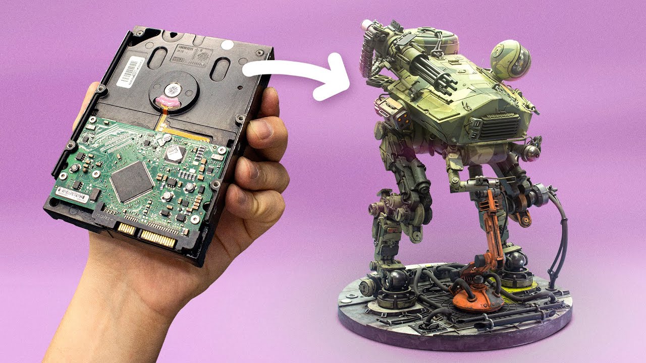 Turning OLD Hard Drives into cool robots!