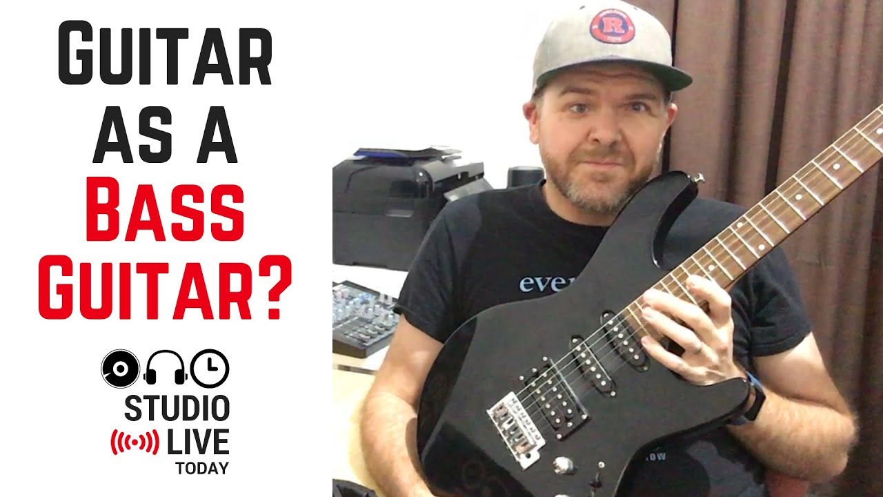 Can you use a guitar as a bass guitar in GarageBand iOS?