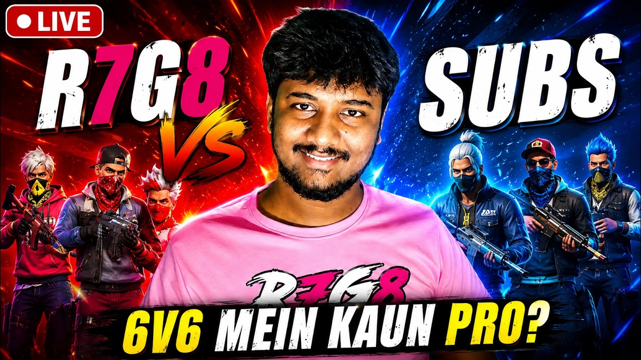 🔴 LIVE 💀 CS 6v6 CUSTOM CHALLENGE | KAUN BANEGA MVP? #fflive #shortsfeed #verticallive #freefire #ff