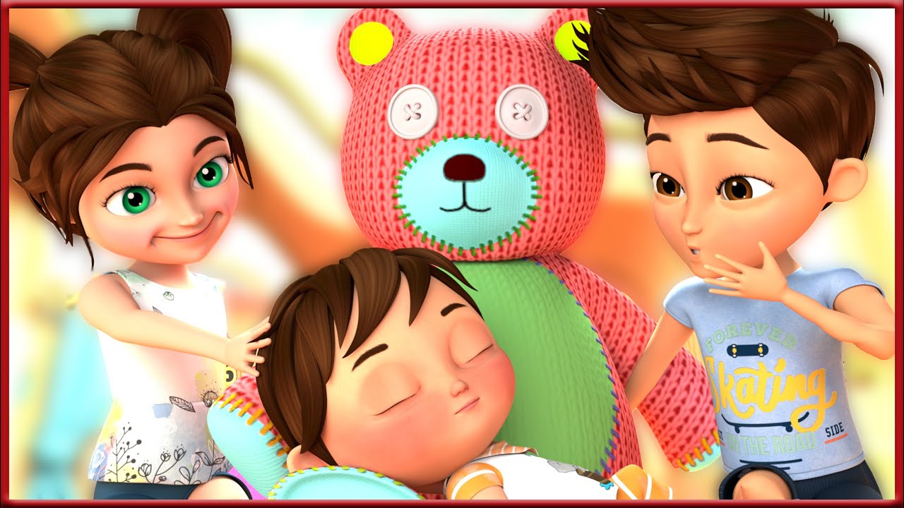 Teddy Bear, Teddy Bear Song | 🍌Banana Cartoon 3D Nursery Rhymes Baby & Kids Songs