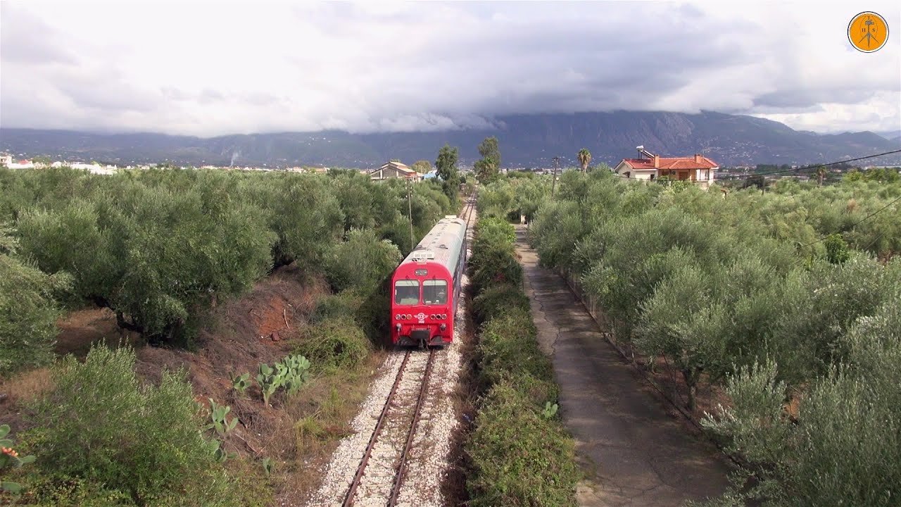 MAN1 DMUs on Local service at Kalamata-Messini line.