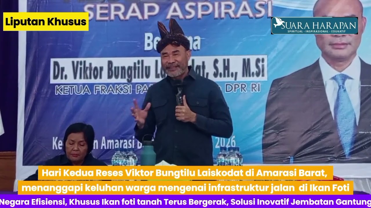 Viktor Bungtilu Laiskodat di Amarasi Barat Menanggapi Keluhan Mengenai Infrastruktur Ikan Foti 