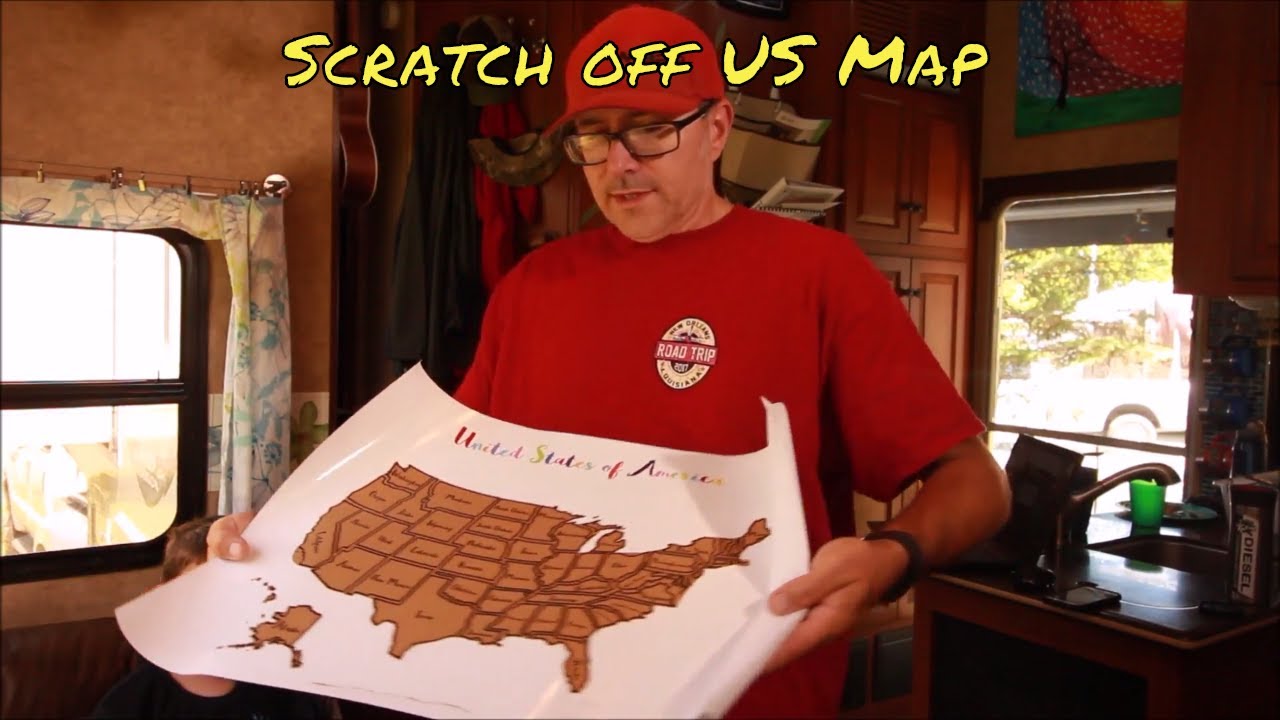Roadschool Life | Scratch off US travel tracking map