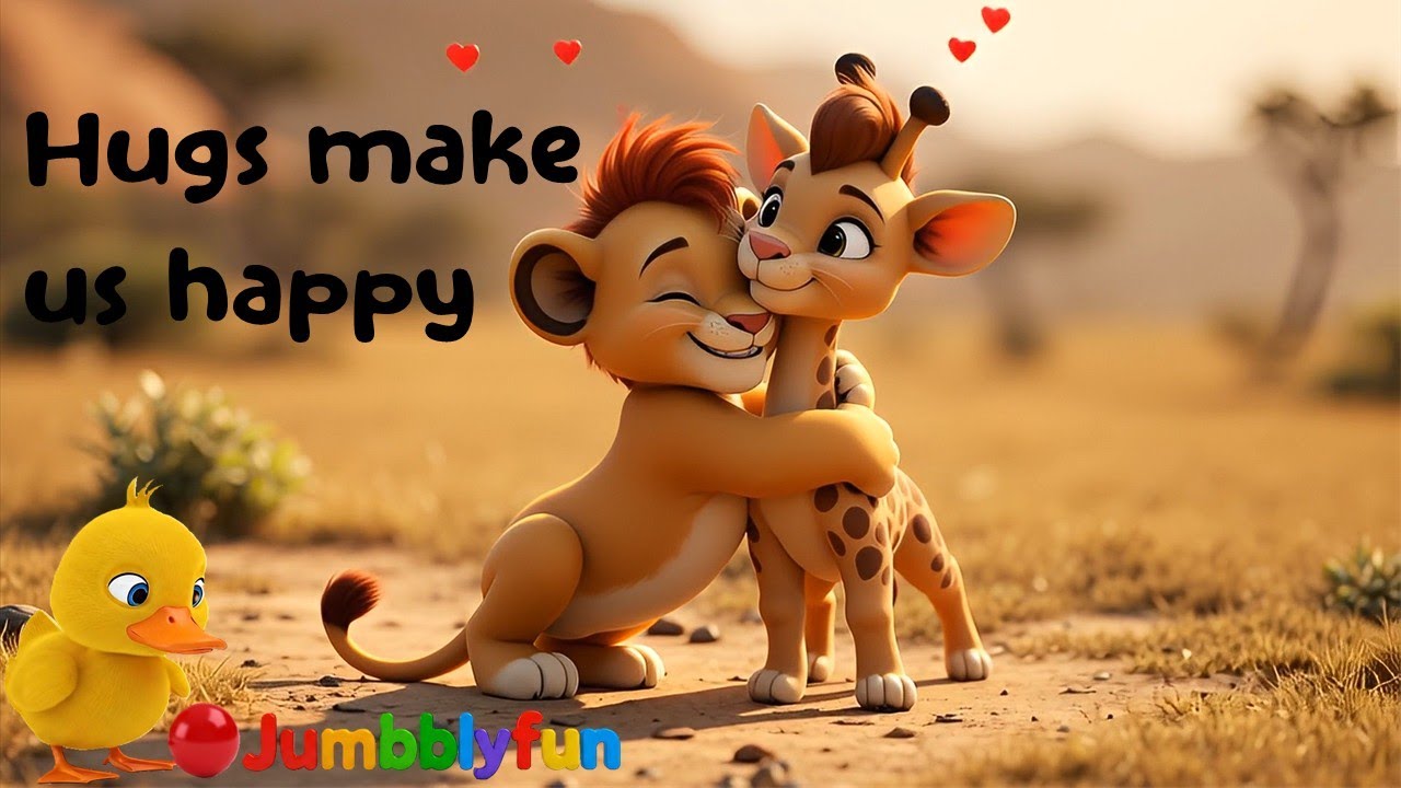 Hug Your Friend 🤗 | Feelings & Friendship Song for Kids | Jumbblyfun