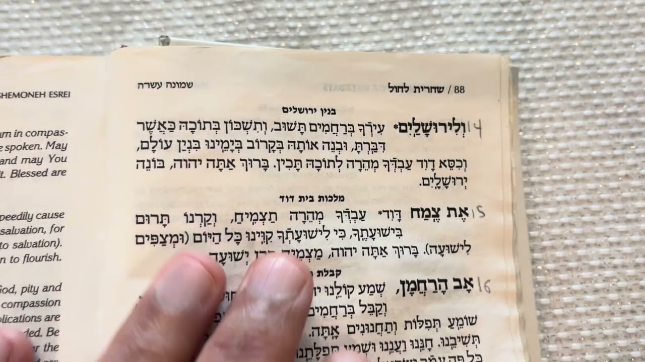 Practice your Hebrew reading. The Amidah Part 7