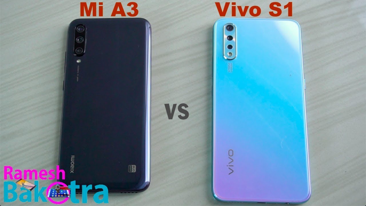 Mi A3 vs Vivo S1 SpeedTest and Camera Comparison