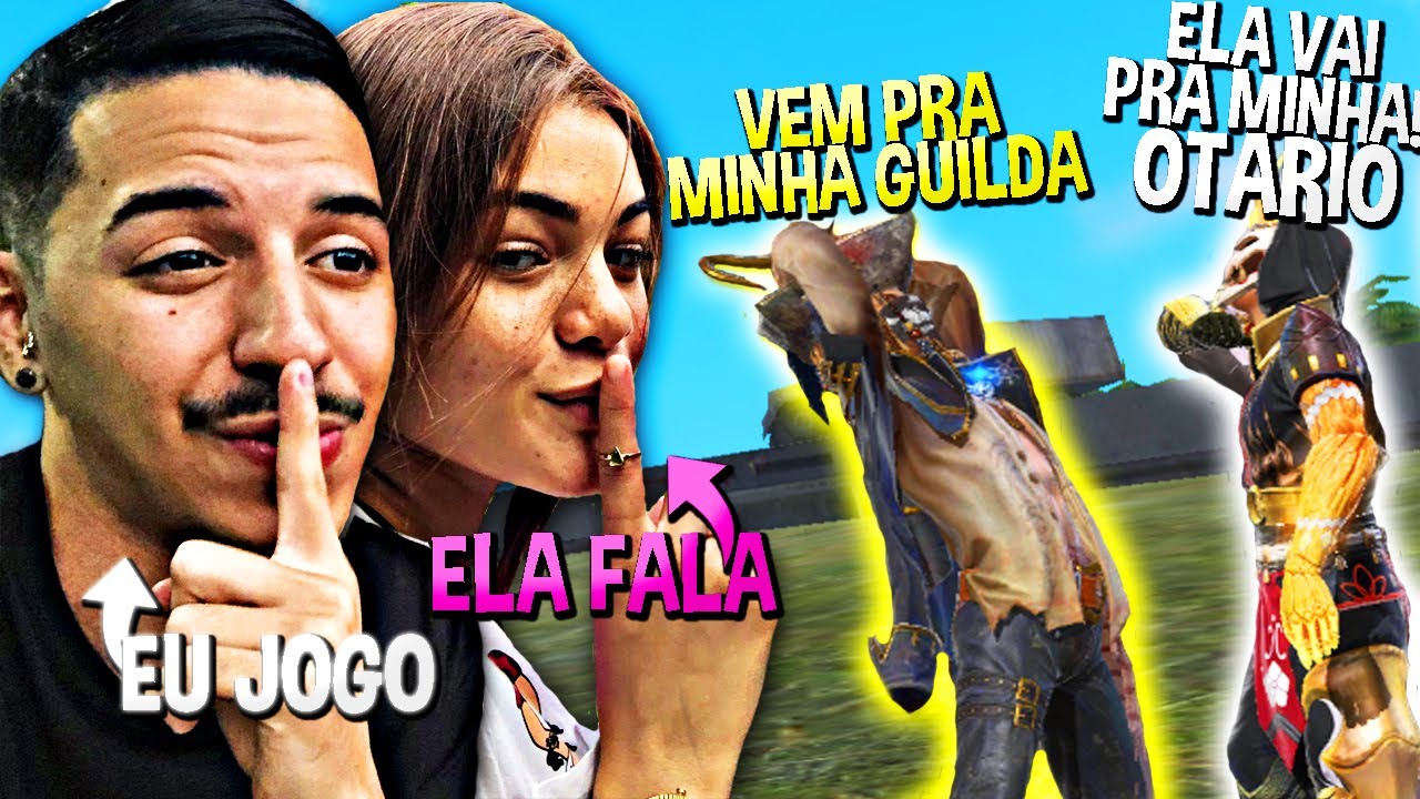 FINGI ser  MINHA NAMORADA e BRIGARAM por ELA!! Free Fire (Trollagem)