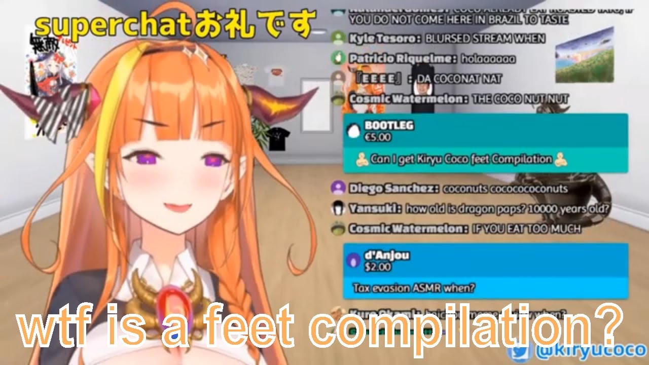 🔴KIRYU COCO WTF IS A FEET COMPILATION🔴