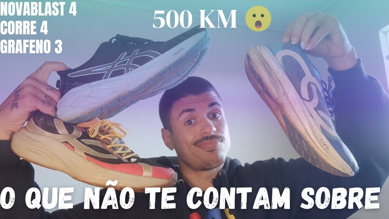 Seu tênis de corrida tem prazo de validade - Novablast4, corre4 e grafeno3 após 500km