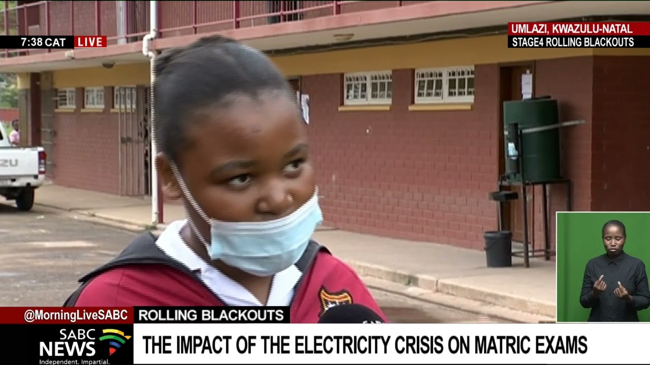 Rolling Blackouts | Electricity crisis negatively impacts Zwelethu Secondary School matriculants