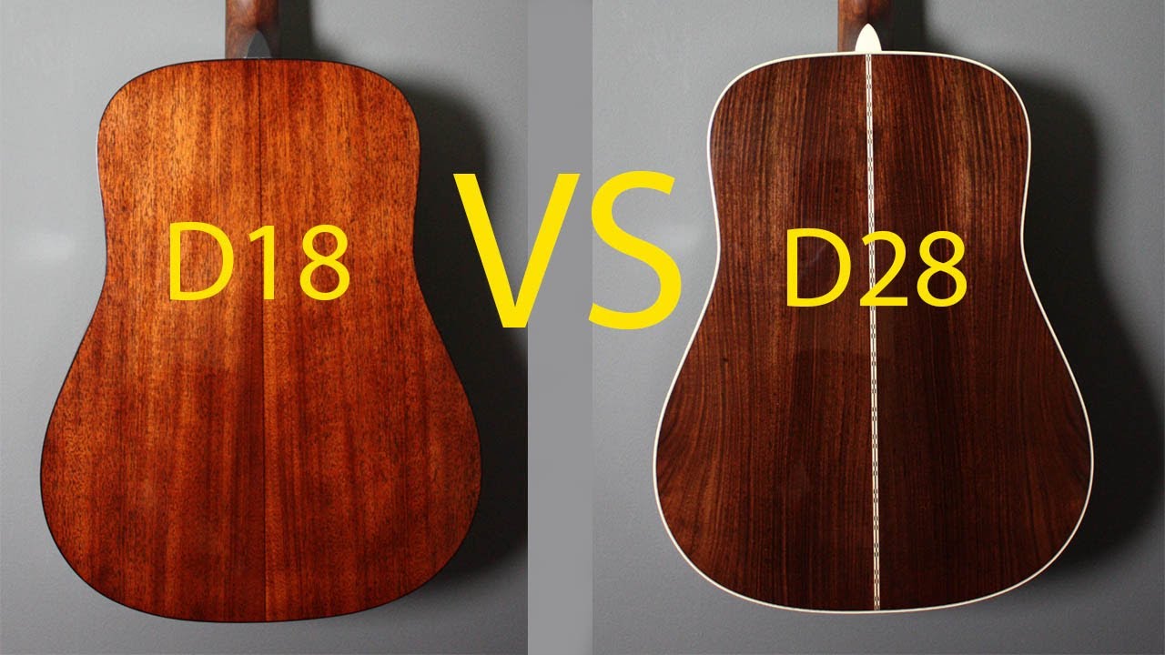 Mahogany vs Rosewood - Dreadnought Edition  D28 vs D18
