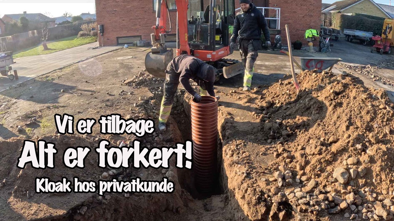 Vi laver ny kloak! - Endelig tilbage