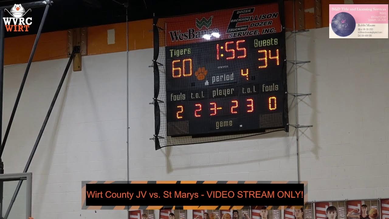 Wirt Vs St Marys Boys Basketball