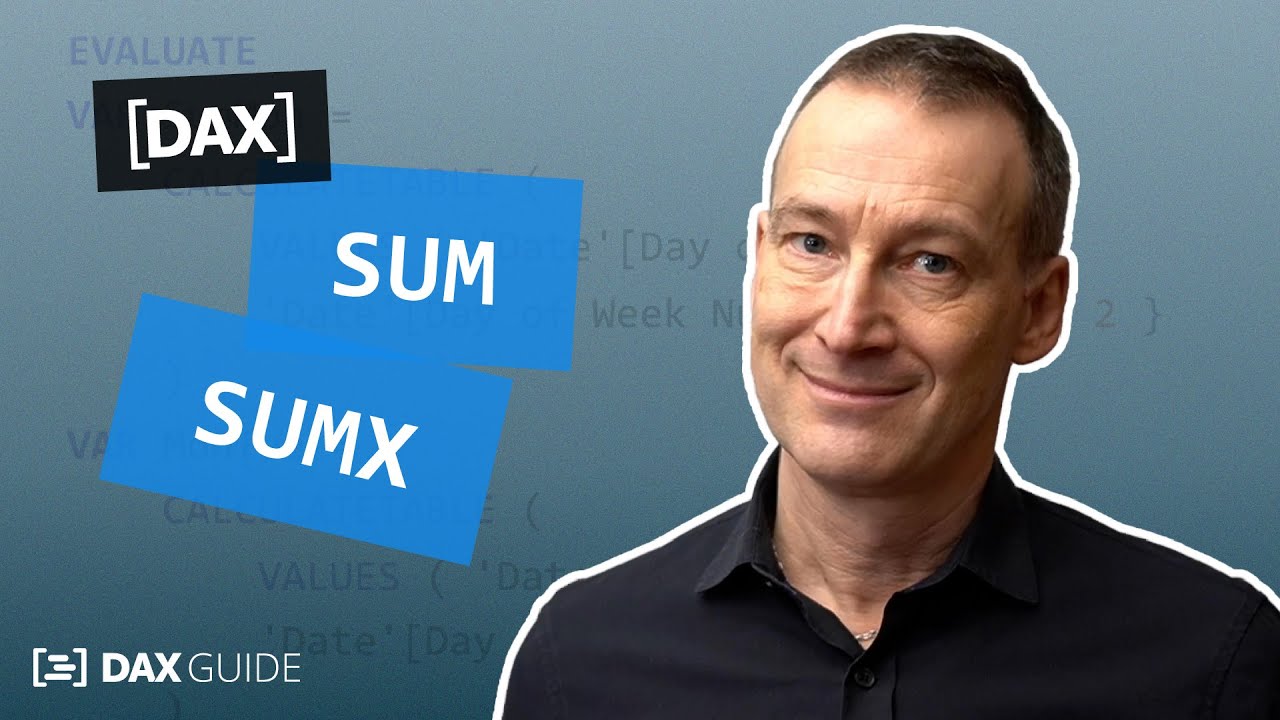 SUM, SUMX — Руководство по DAX