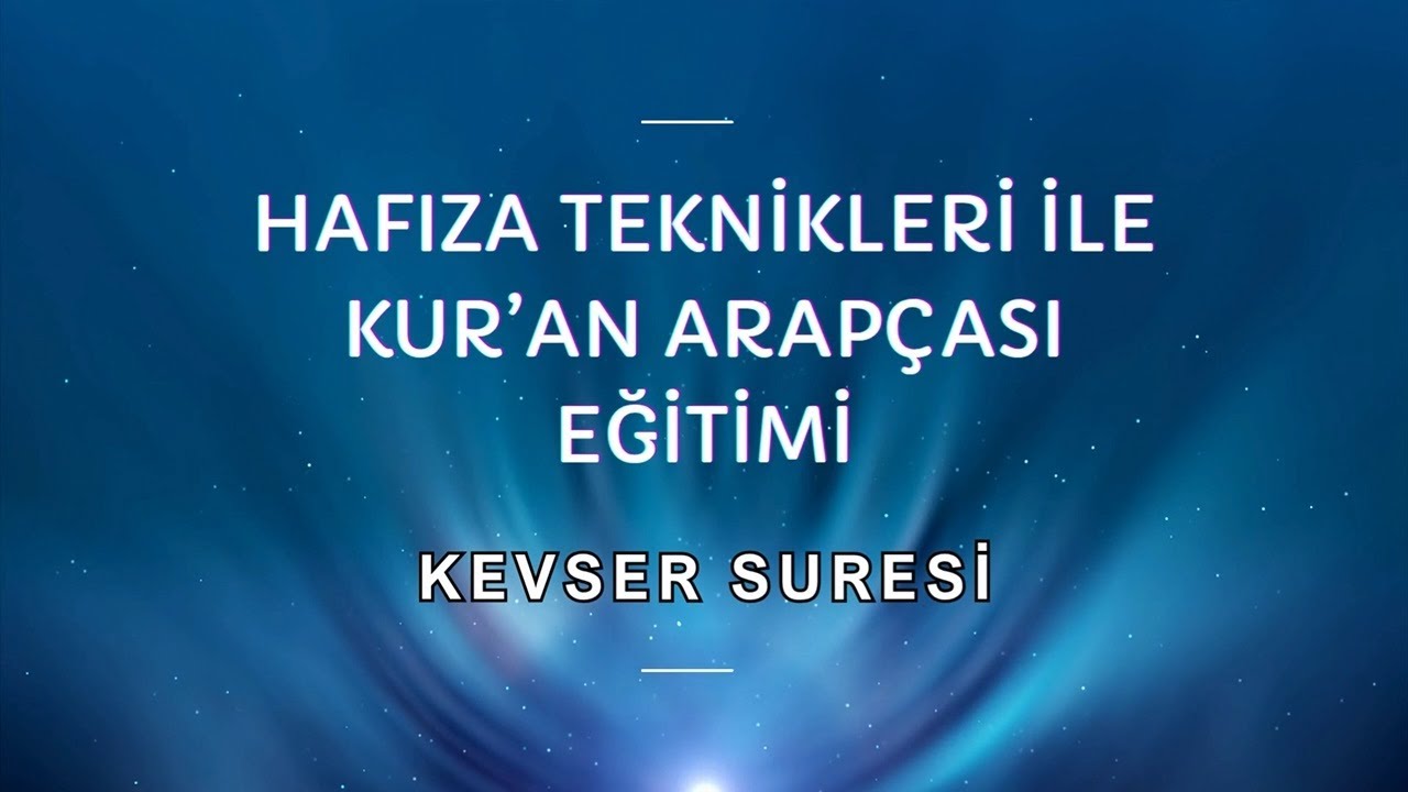 Kevser Suresi - Kırık Meal Tahkik Dersi - Sinan YILMAZ