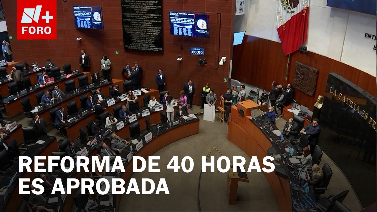 Senado aprueba reforma para reducir jornada laboral a 40 horas semanales