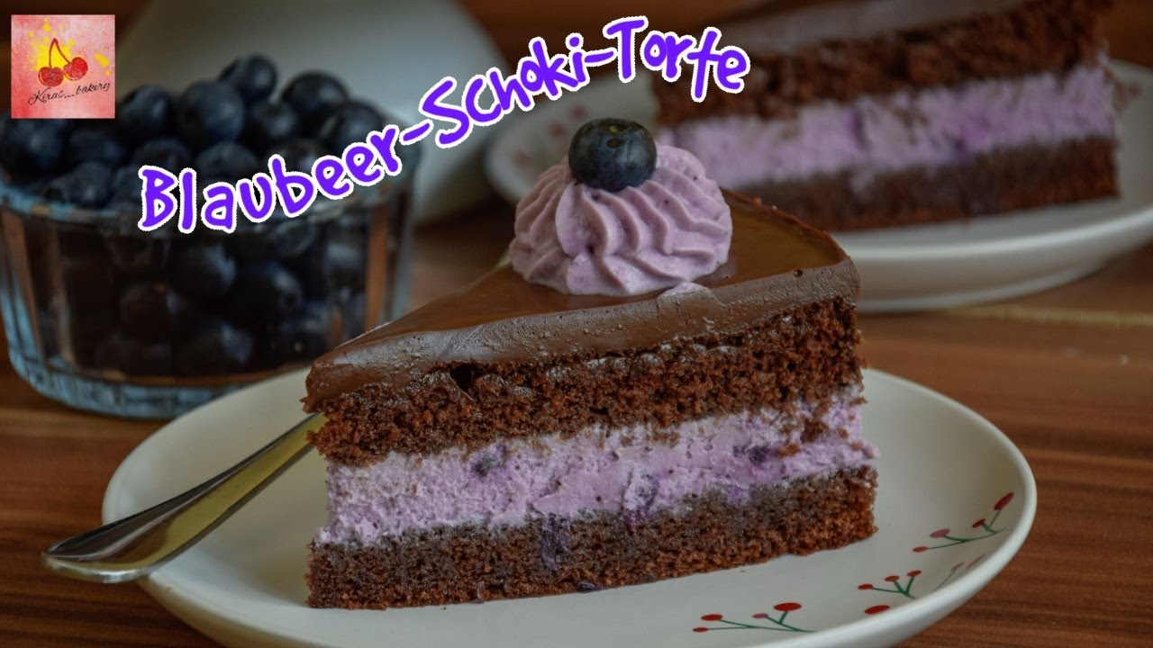 Blaubeer-Schoko-Torte/ Blueberry Chocolate Cake