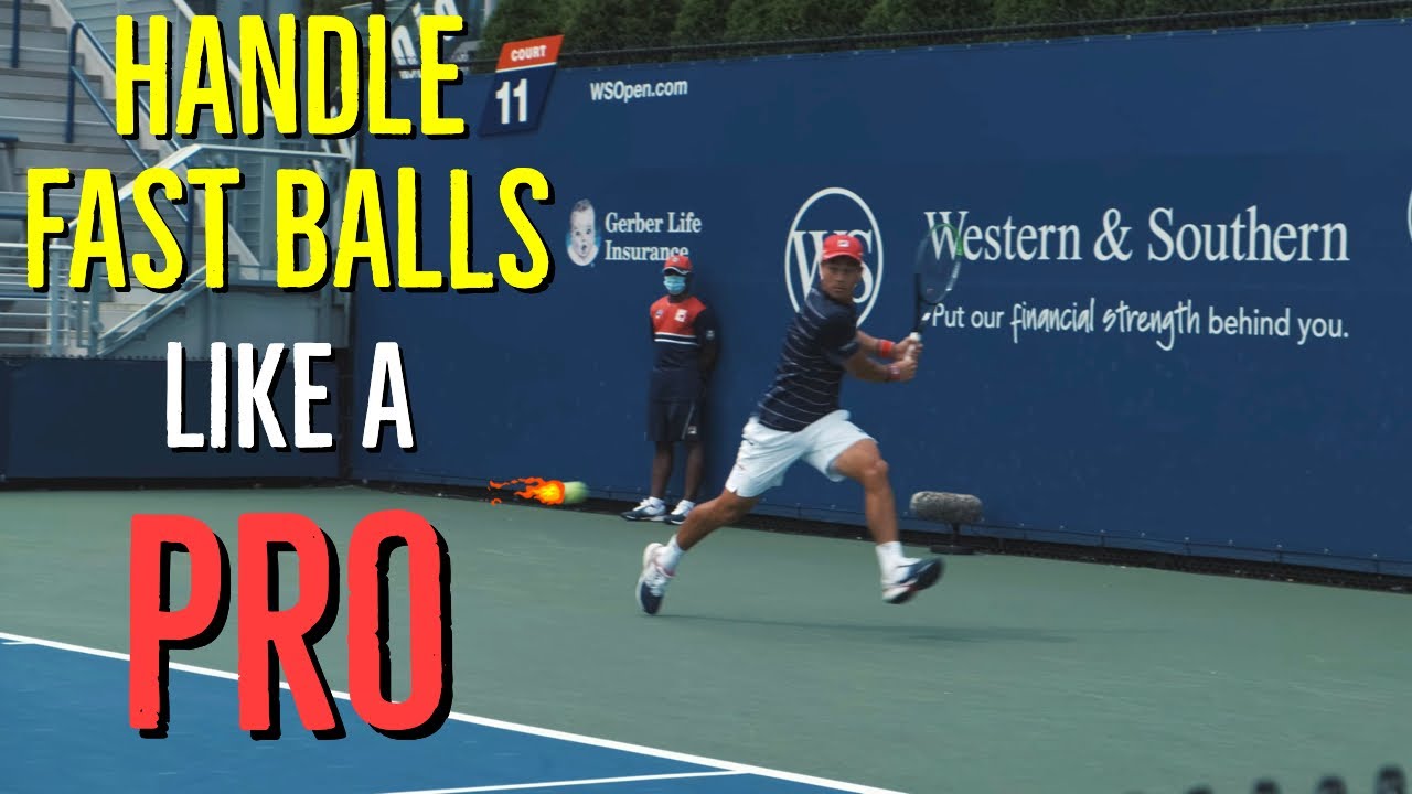 How To Return FAST BALLS In Tennis - Tennis Groundstrokes PRO TIPS