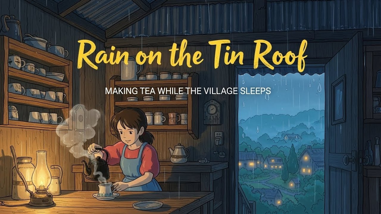 Rain on the Tin Roof — Making Tea While the Village Sleeps ☔🍵