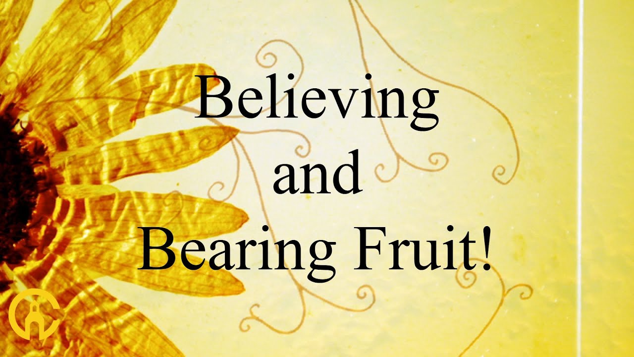 Believing And Bearing Fruit!