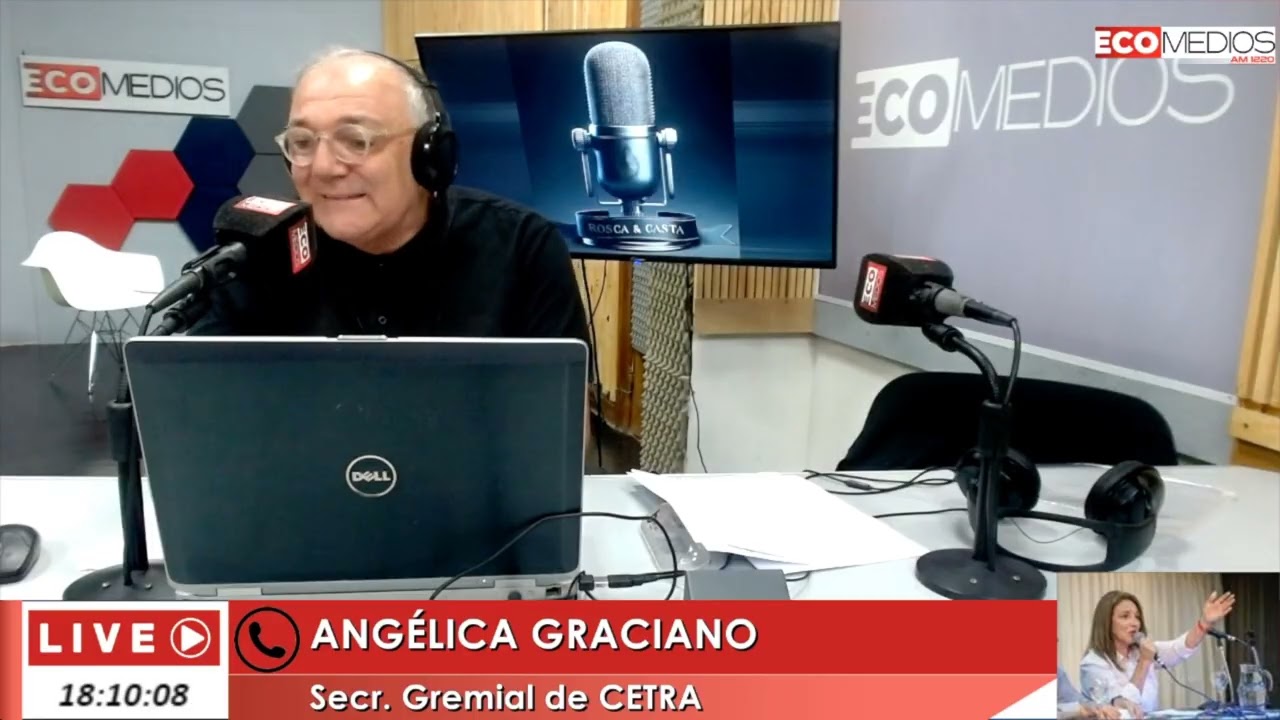 Angélica Graciano, Secr. Gremial de CETRA Rosca & Casta