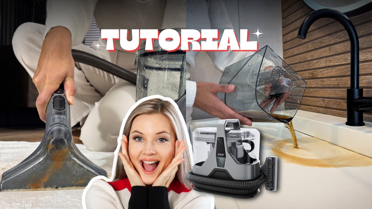 TUTORIAL: RYER Tapijtreiniger Plus | Reinigt Vloerkleden, Banken & Autostoelen