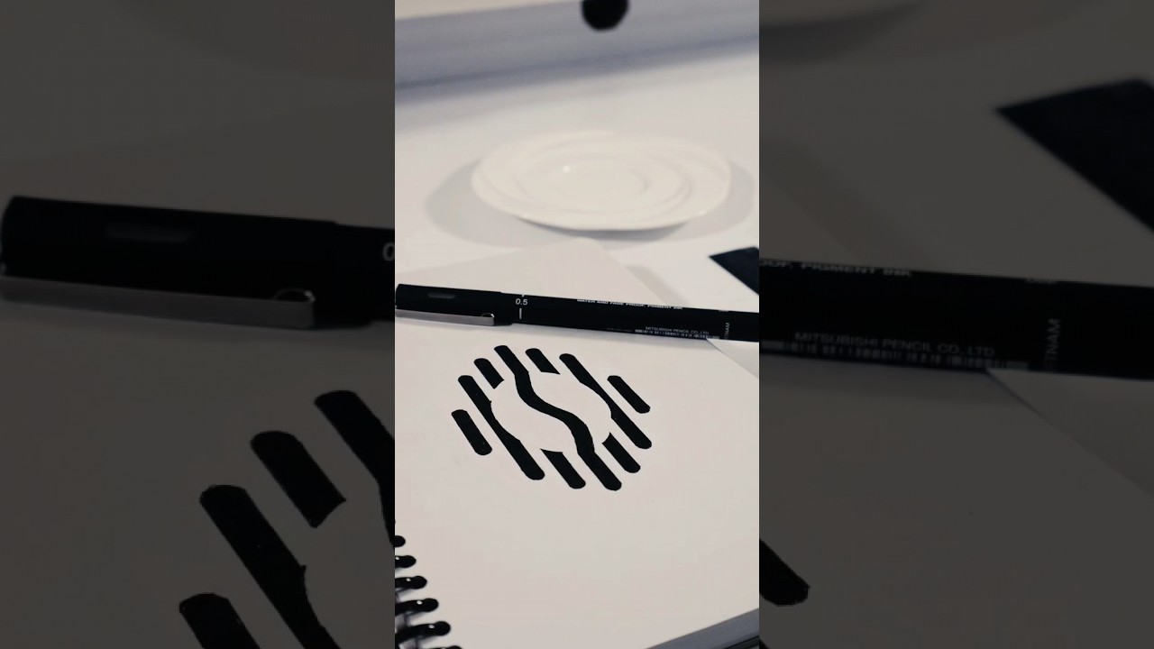 Hand-Drawn Logo Design with Pencil - From Concept to Completion