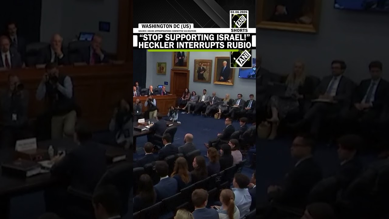 &ldquo;Stop supporting Israel! Israel committing genocide&hellip;&rdquo; Heckler interrupts Rubio during his testimony