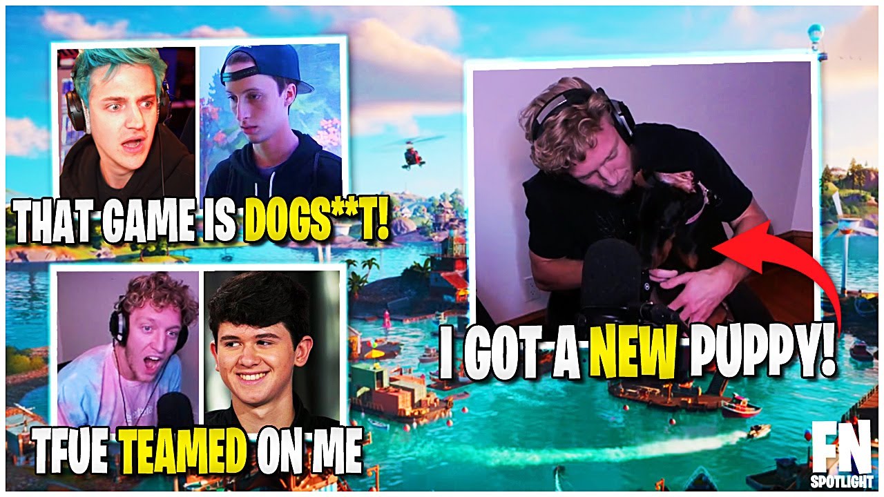 Ninja Gets UPSET After Ex Pro TRASHES Fortnite | Bugha EXPOSES Tfue For Teaming | Tfues NEW Puppy