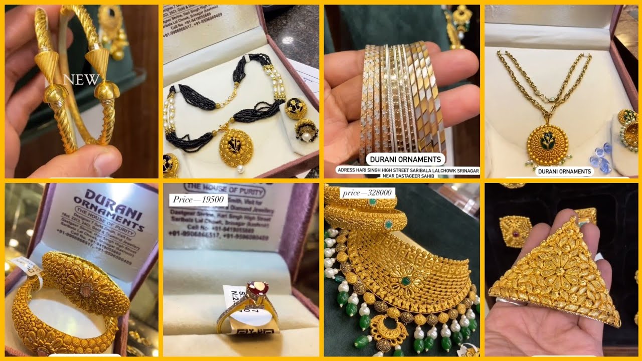 Kashmiri Bridal Gold Jewellery 2025 🍁|| gold rings | gold earrings | gold bangles || gold kitty set