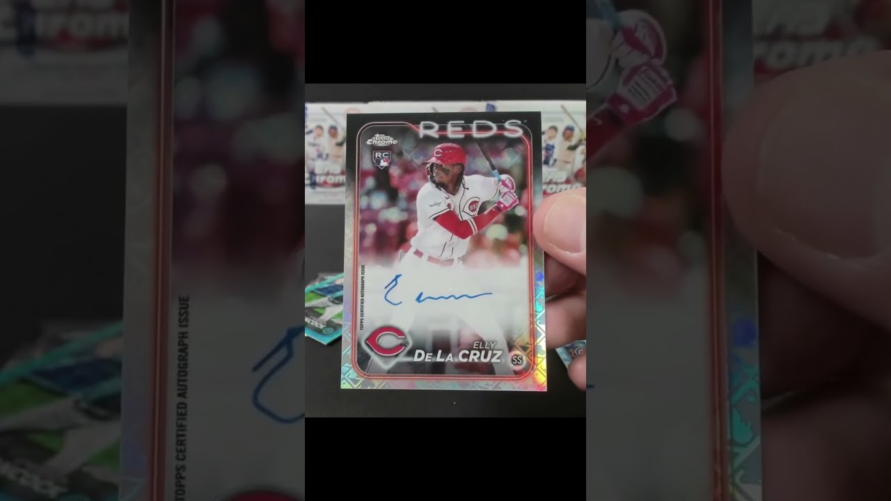 2024 Topps Chrome Logofractor Elly De La Cruz Autograph 