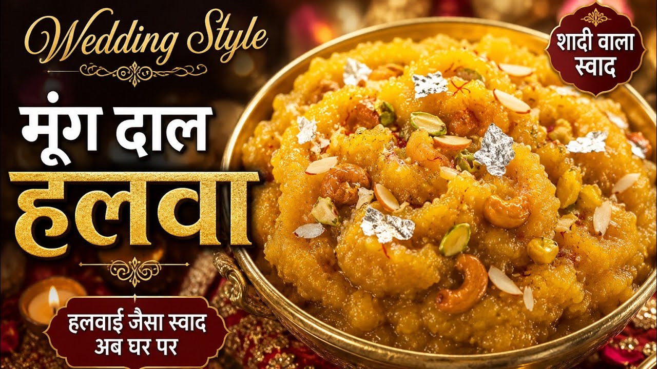 Wedding style Moong Dal Halwa recipe | Quick and easy | recipe in the description 