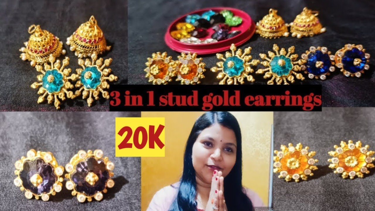 Thank you for 1k Subscribers🙏ಹರಳು ಬದಲಾಯಿಸುವ ಚಿನ್ನದ ಕಿವಿಯೋಲೆ ಅತೀ ಕಡಿಮೆ ಬೆಲೆಯಲ್ಲಿ