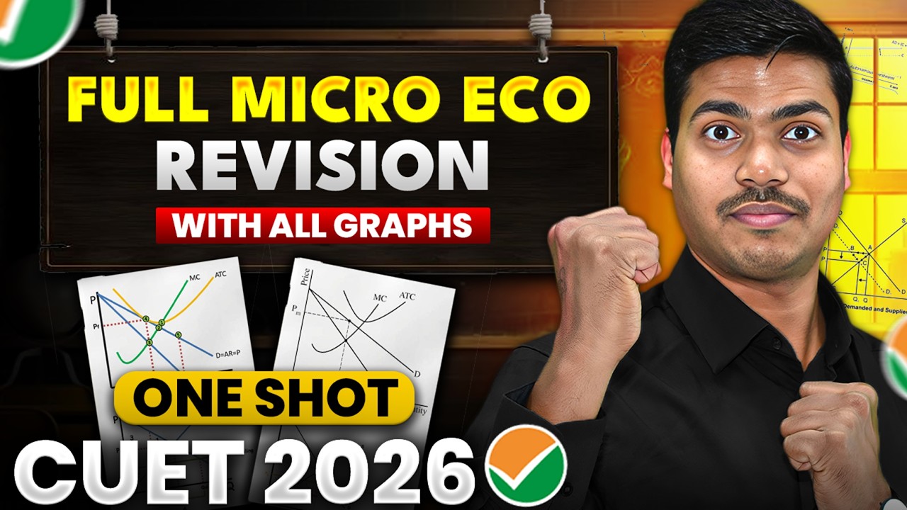 FINAL CUET 2026 REVISION 🔴LIVE | Complete Micro Economics Syllabus with NCERT & Graphs IN ONE SHOT