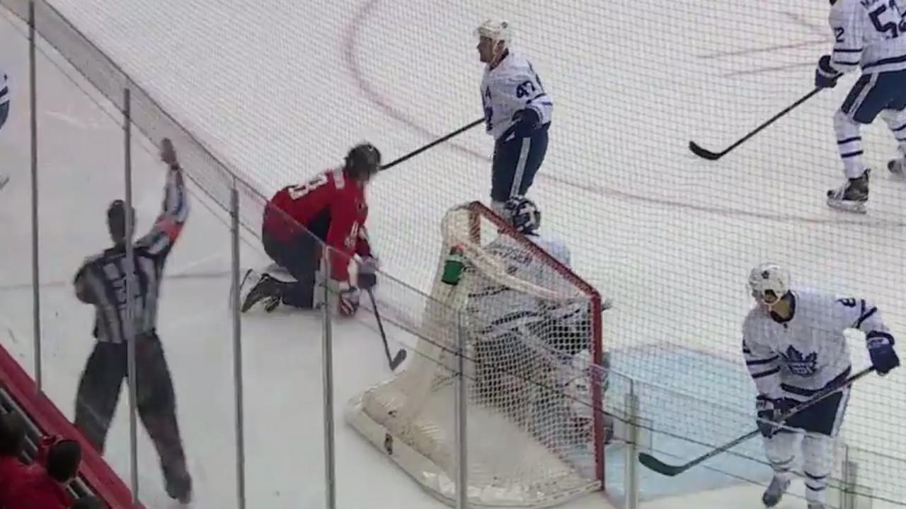 Komarov penalized for holding, Ovechkin for diving