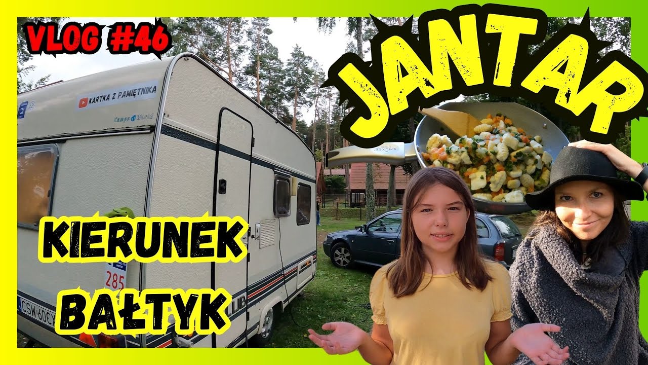 WAKACJE Z BAŁTYKIEM PRZYCZEPĄ KEMPINGOWĄ Weekend nad morzem KEMPING Kalina JANTAR STEGNA I KRYNICA !